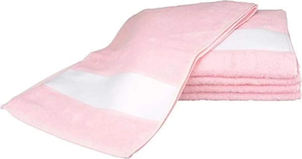 A&R AR083 Asciugamano Sportivo SUBLI-Me® Rosa Chiaro 30x140 cm Cotone
