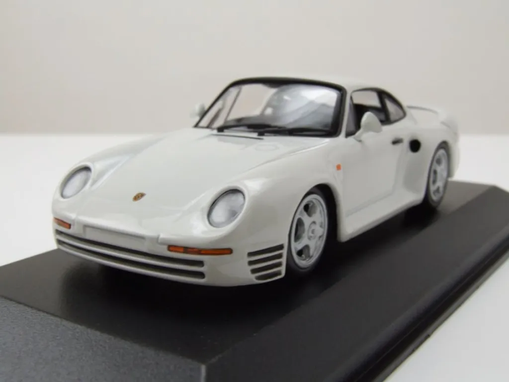 Porsche 959 1987 blanche 1:43 Maxichamps réplique fidèle sans défaut