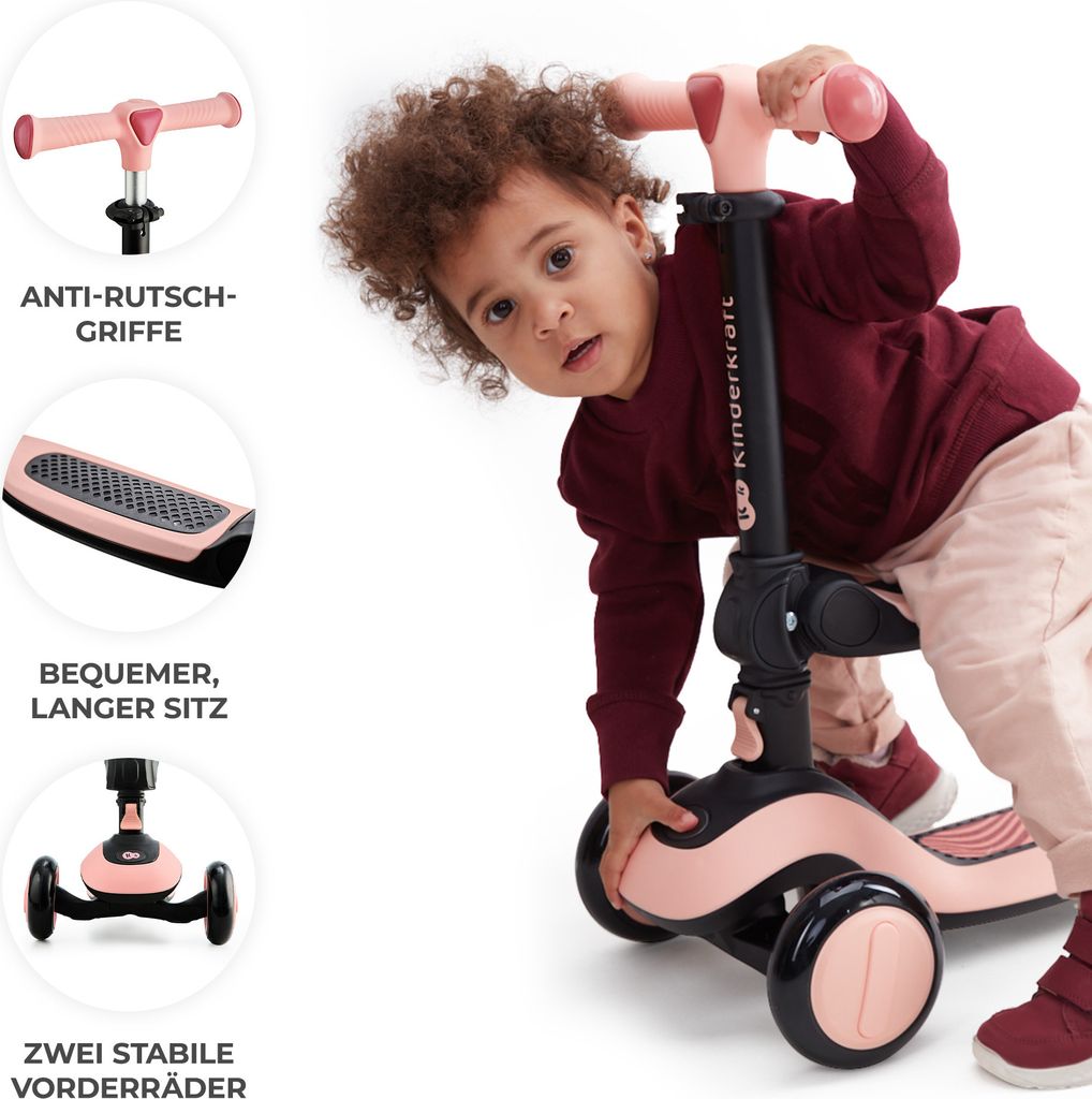 Kinderkraft HALLEY 2in1 - Laufrad & Dreirad Roller - für 1- Produktbild 5