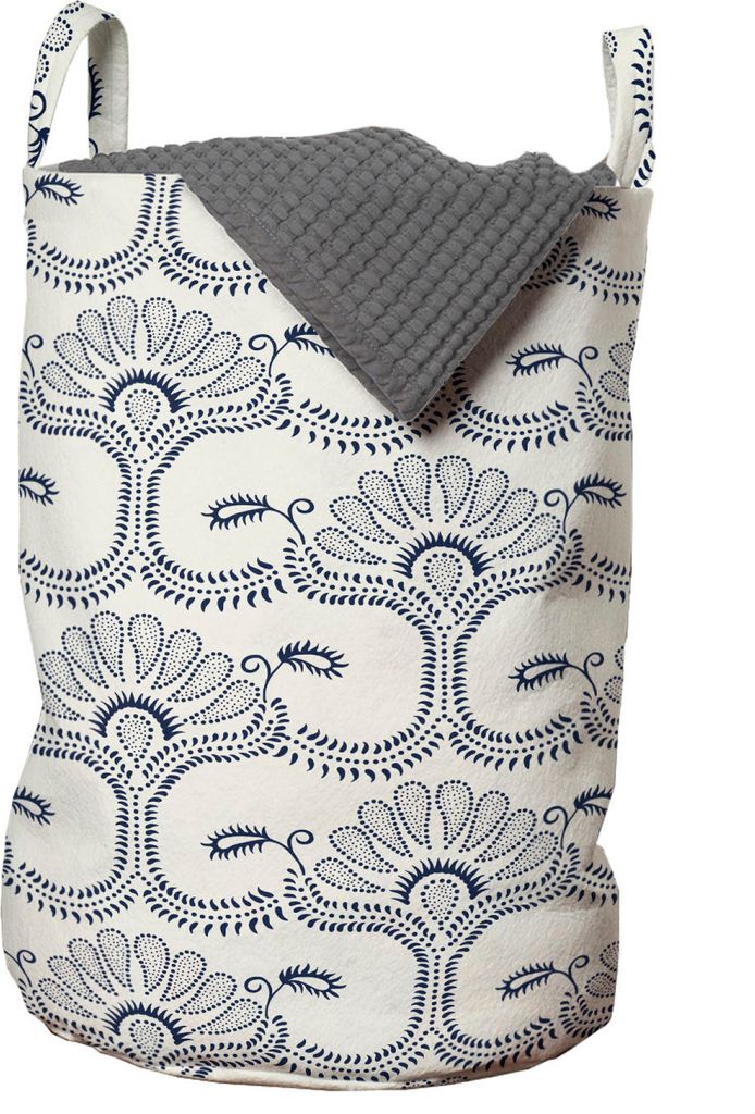 ABAKUHAUS Bärenklau Wäschesack, Antike Dotwork Motiv Kunst, Wäschekorb mit Griffen Kordelzugverschluss für Waschsalons, 33 cm breit x 49 cm hoc...