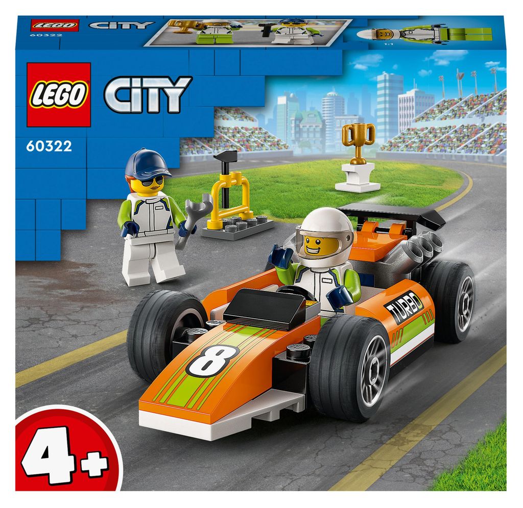 LEGO 60322 City Voiture de course, voiture de Formule 1 Image du produit 
