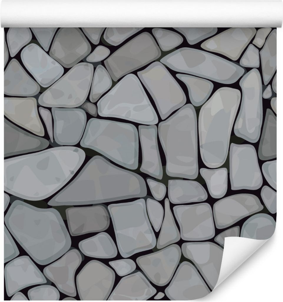 10m VLIES TAPETE Rolle Schiefer Stein Mauer Illusion Produktbild 