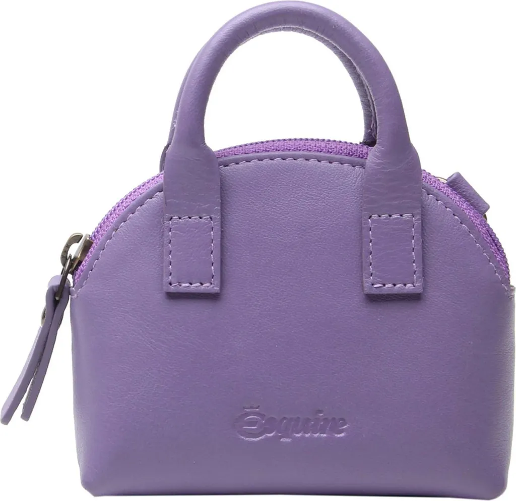 Ciondolo Borsa Esquire Peru Purple: L'Accessorio Pelle Viola Must-Have