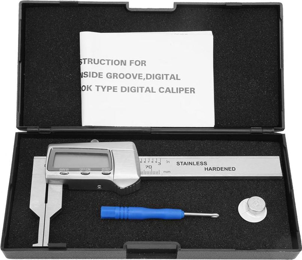 Digitales elektronisches Messgerät 14-75 mm Innennut Edelstahl-Messschieber