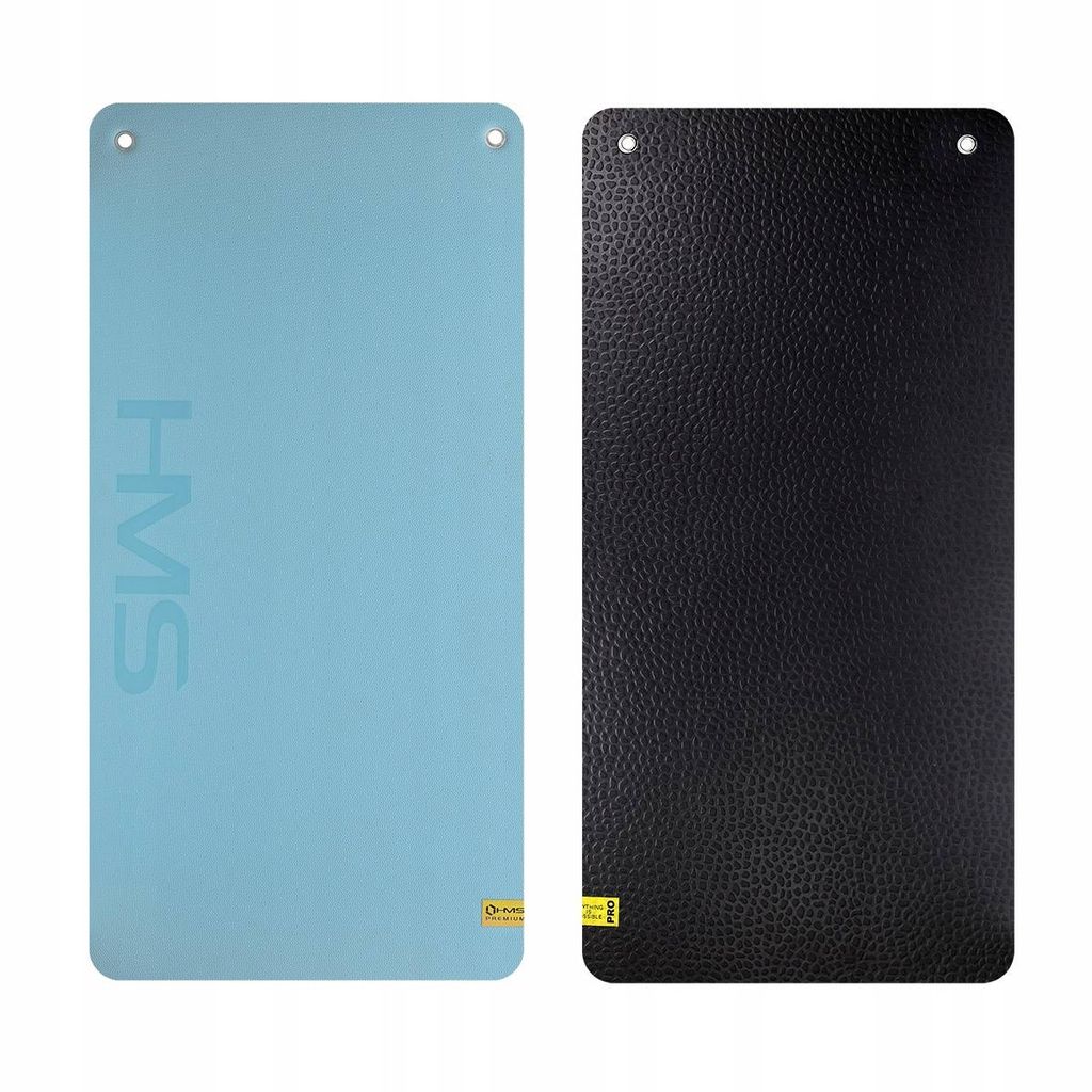 HMS MFK02 Fitnessmatte Trainingsmatte Gymnastikmatte rutschfest Ösen Blau