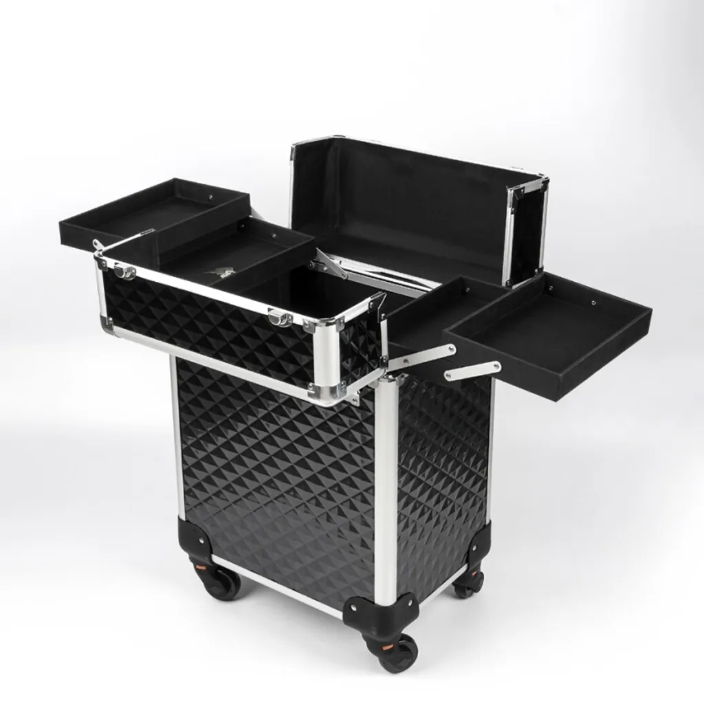Valise Maquillage à Roulettes : Trolley Professionnel Betel avec Tiroirs - 10