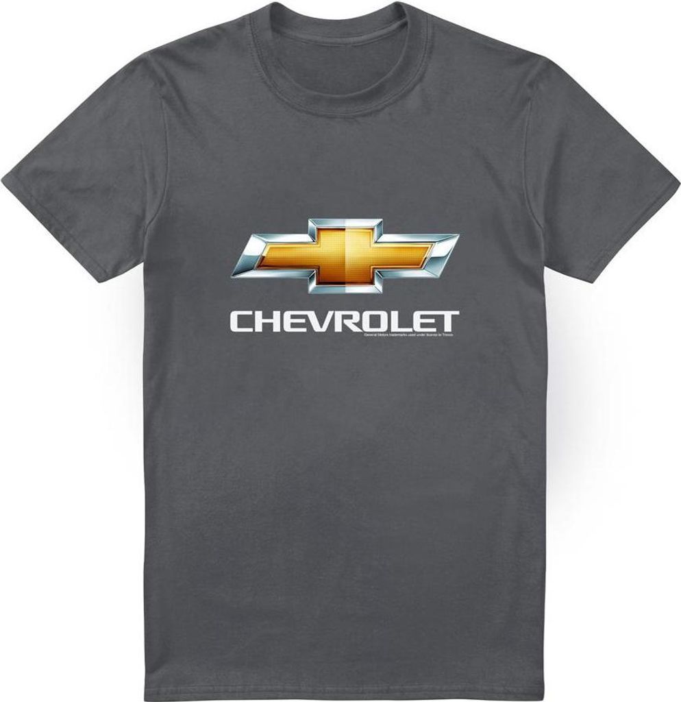Chevrolet - "Chevy Bowtie" T-Shirt für Herren/Damen Uni TV20935 (XL) (Holzkohle)