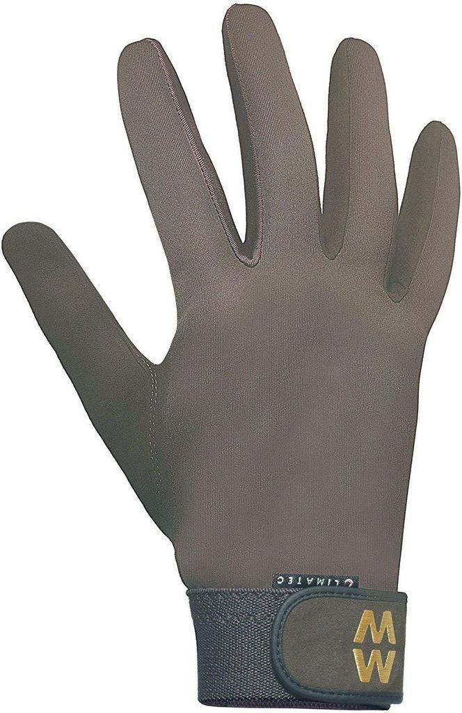 MacWet Uni Climatec Reithandschuhe langes Bündchen BZ1196 (9cm) (Braun)