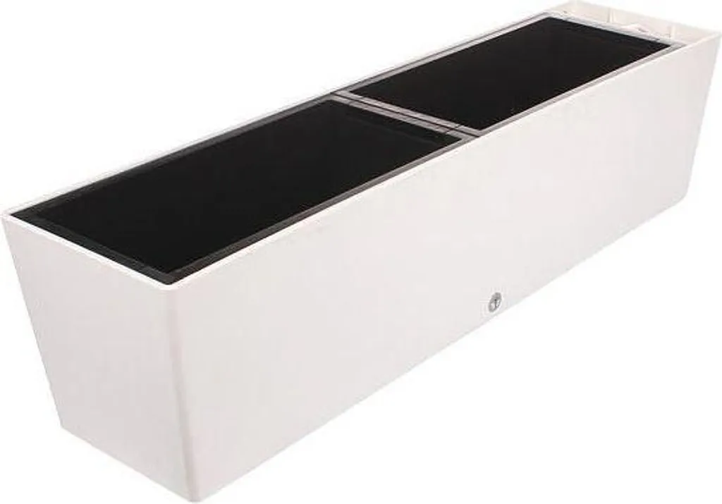 Jardinière blanche 75 cm Supreme auto-irrigation haute résistance UV