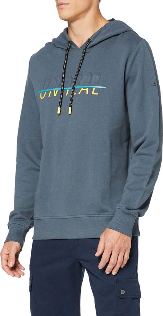 25828 Camel Active, , Herren Hoodie Sweatshirt Kapuzensweater, Sweaterstrick angerauht, grey, XL