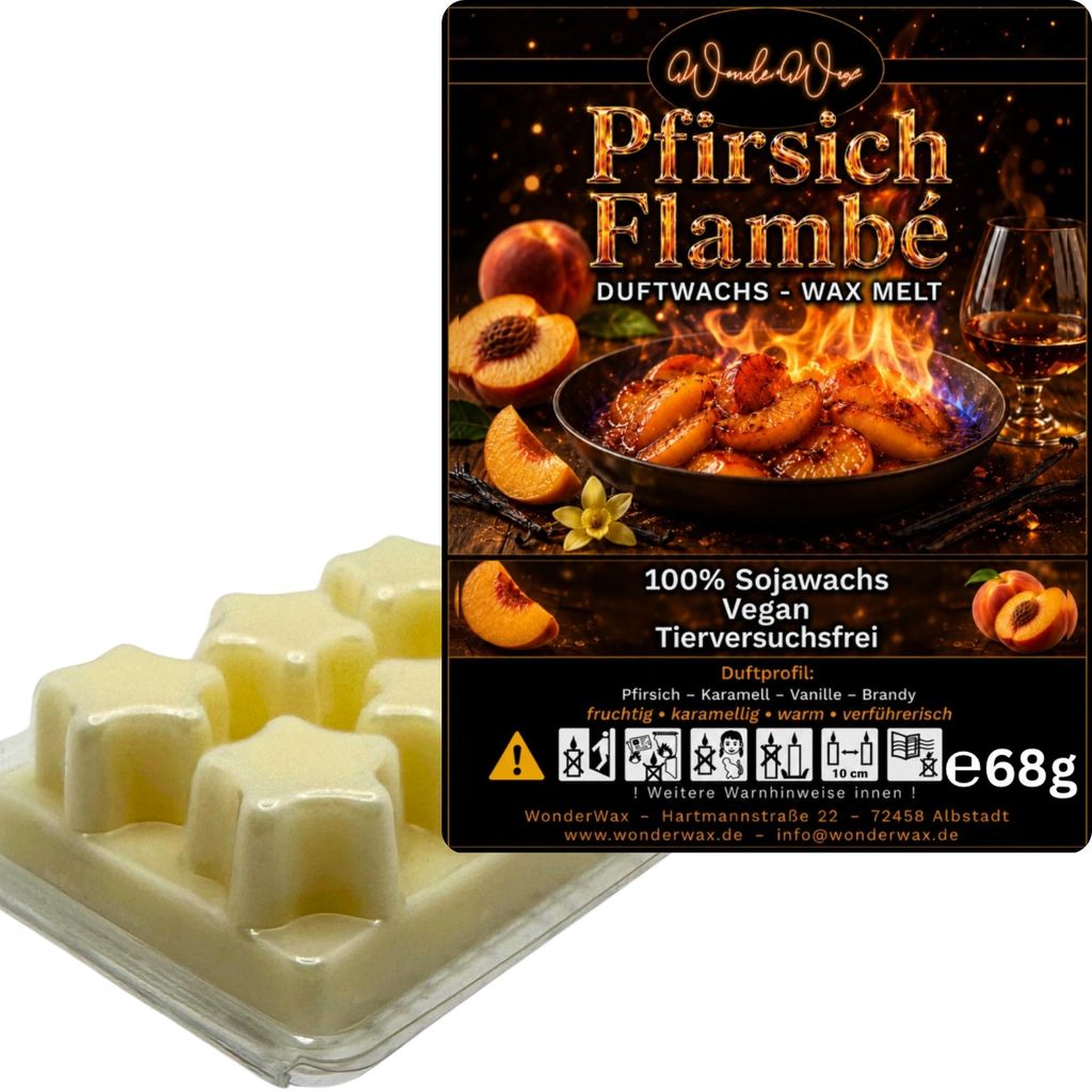 WonderWax Duftwachs Wax Melts für Duftlampe, 6 Sterne Duftmelt Wachsmelt Sojawachs Duftwachs Würfel für Raumdüfte, Wachs Duftöl Winter Indoor ...