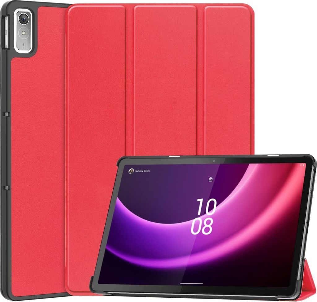 Mobigear Tri-Fold Lenovo Tab P11 Gen 2 Hülle Klapphülle - Rot