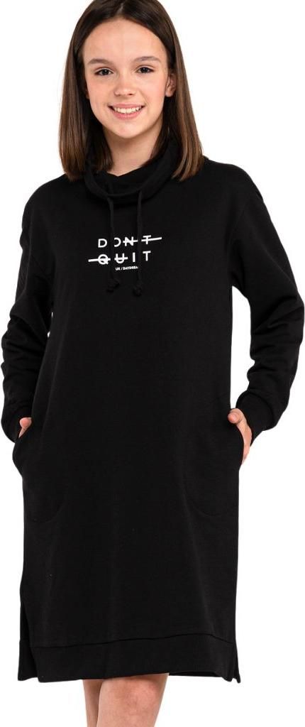 Mädchentunika Don't Quit - Schwarz - 152