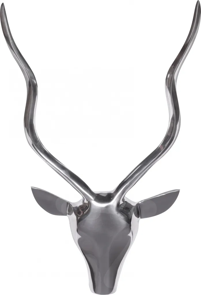 Habillez vos Murs Vides avec ce Cerf Décoratif Argenté 33 cm en Métal