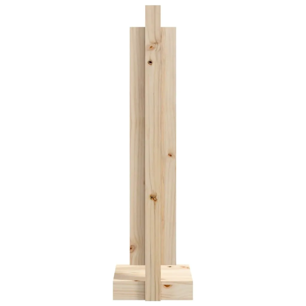 Range-bûches cloris en pin massif 33,5x30 cm structure robuste et stable - 6