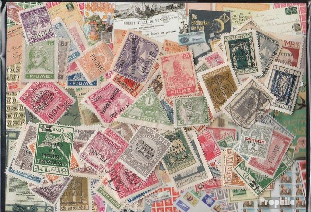 Briefmarken Fiume 200 verschiedene Marken