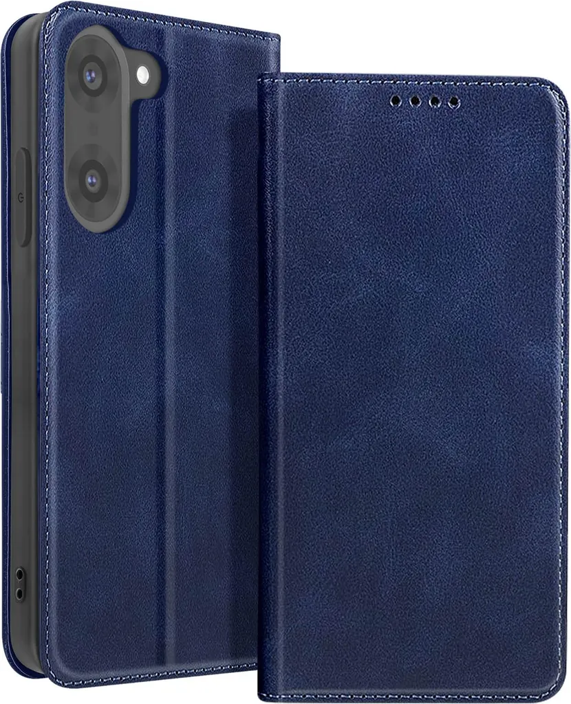 Custodia Avizar OnePlus Nord CE5 Blu Scuro - Wallet Case con Stand