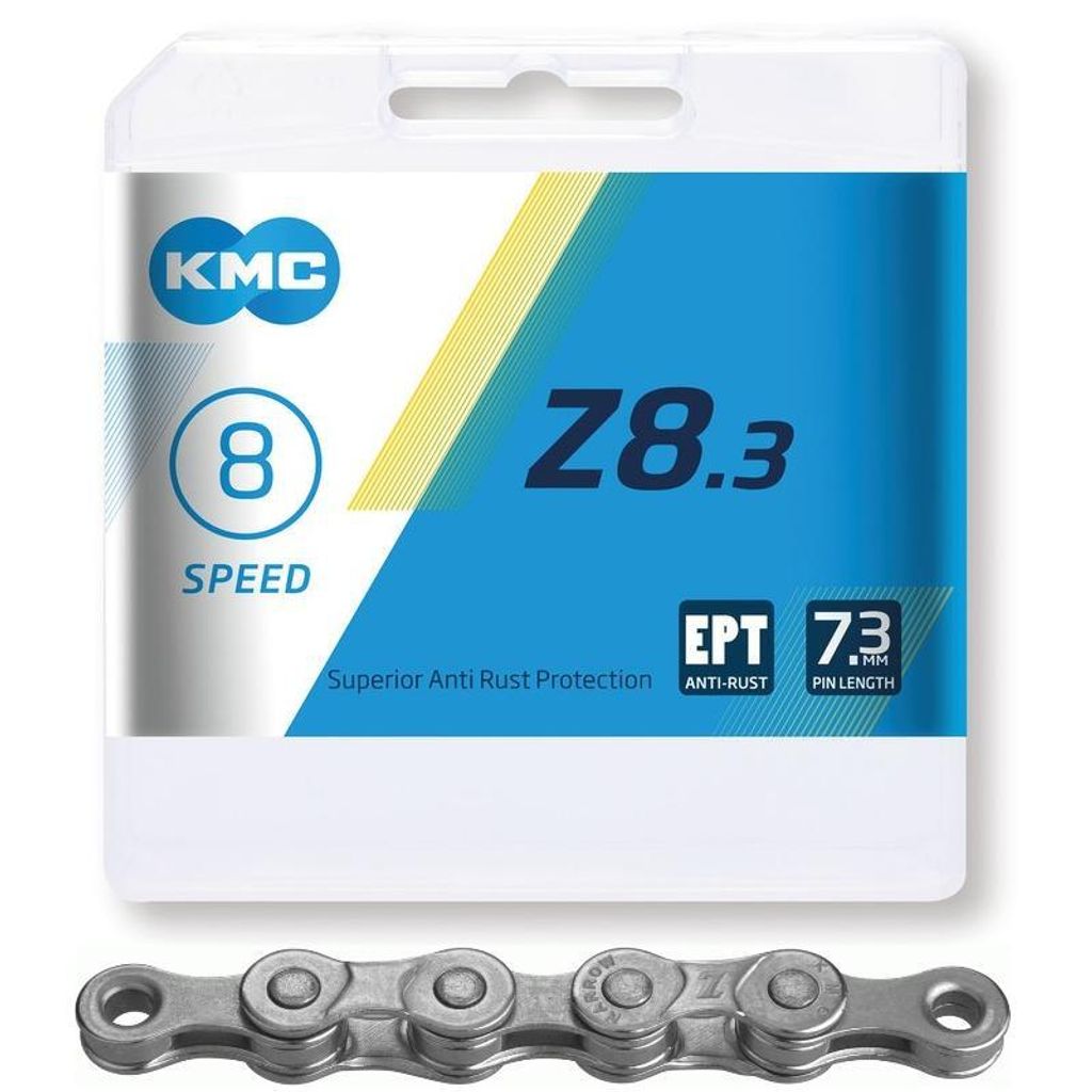 KMC Z8.3 EPT Kette verpackt 114 Glieder dunkelgrau (6-8s) Produktbild 