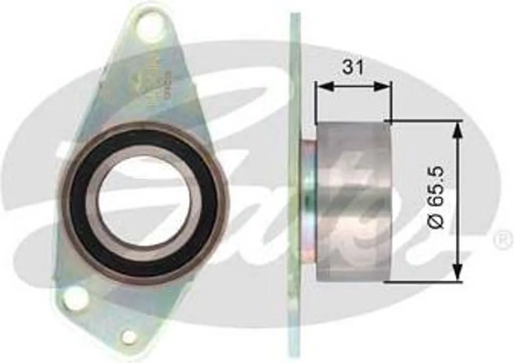 Galet de Guidage Courroie Distribution GATES T42090 pour Megane et S40