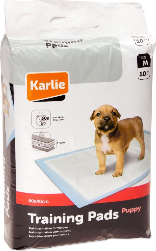 Karlie Puppy Pads Trainingsmatte Hundetraining M 10 ST. 60 x 40 cm