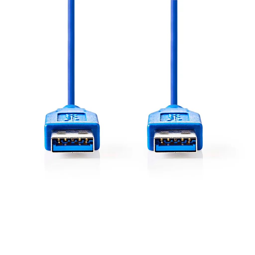 Cavo Collegamento USB 3.2 Maschio/Maschio 2m Blu - Per Hub e PC - 2