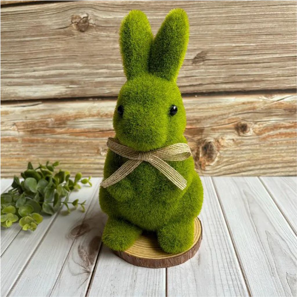 Osterhase grün 17cm - Süße Osterdekoration oder Frühlingsdeko / Deko Frühling Ostern Hase