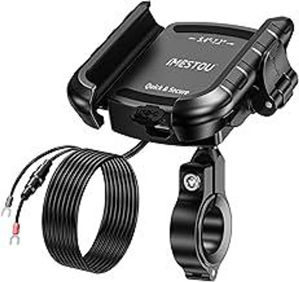 Supporto iMESTOU Alluminio Moto USB C Ricarica Rapida 12V/24V