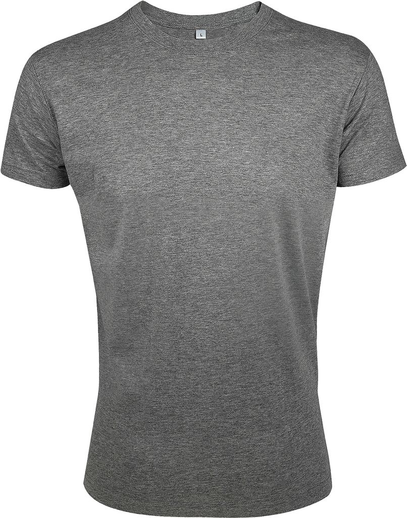 SOLS Herren Regent Slim Fit T-Shirt, Kurzarm PC506 (XL) (Grau meliert)