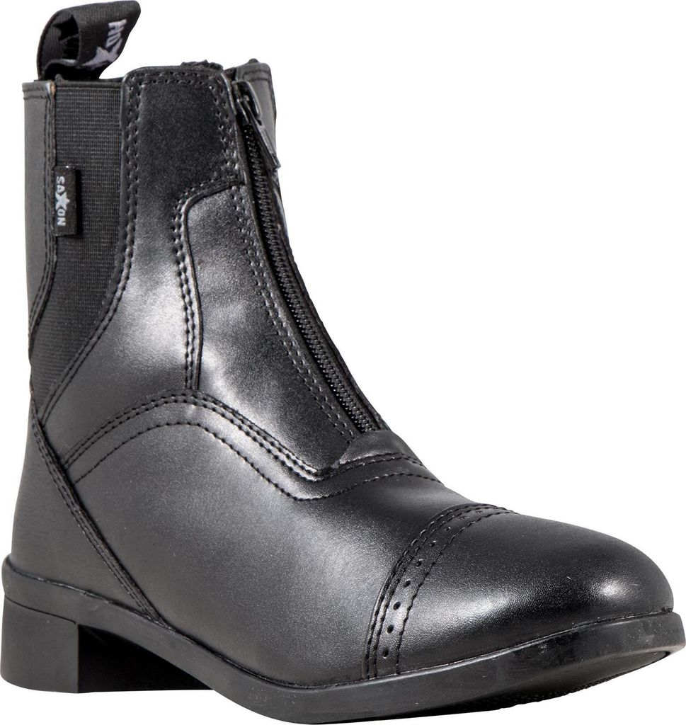 Saxon Kinder Syntovia Paddock Stiefeletten mit Reißverschluss WB804 (35,5 EU) (Schwarz)