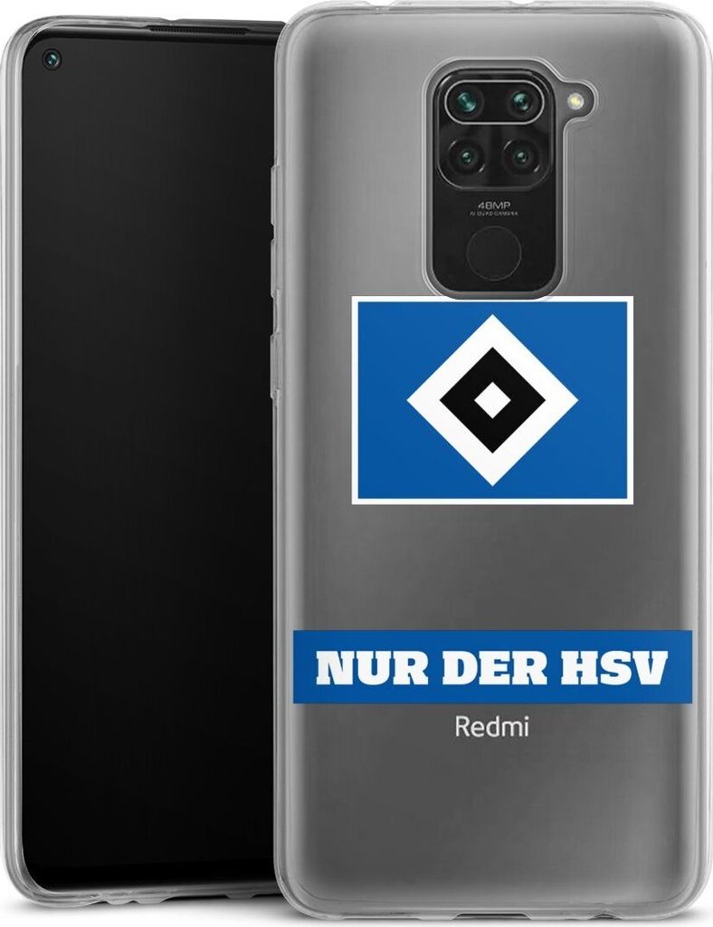 DeinDesign Slim Hülle für Xiaomi Redmi Note 9 Silikon Case Ultra Dünn Handyhülle HSV Hamburger SV Statement
