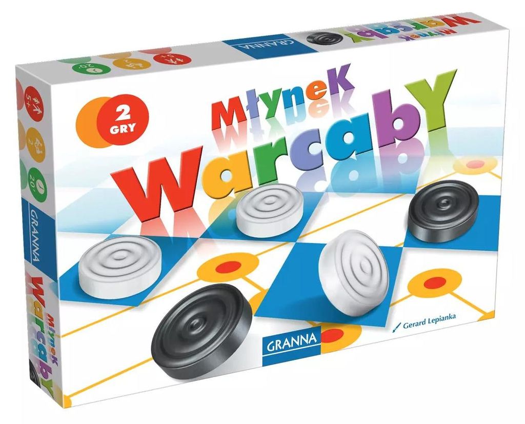 Gra strategiczna Warcaby i Młynek Granna - dla dzieci