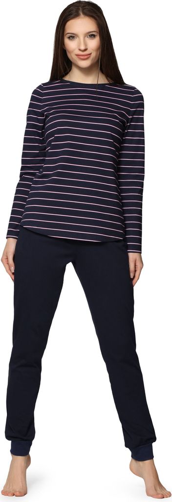 Bellivalini Damen Schlafanzug BLV50-166 (Navy Rosa, S)