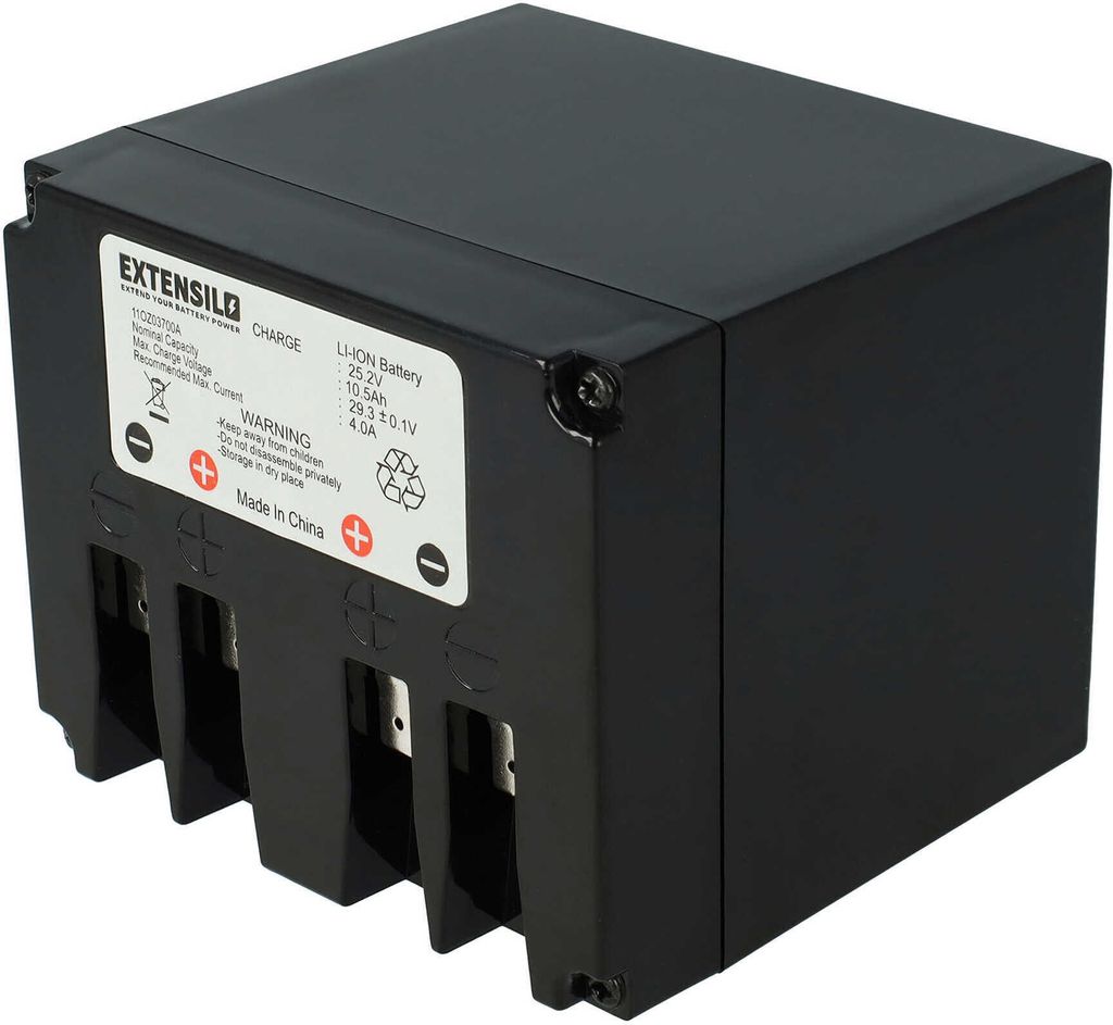 EXTENSILO Akku kompatibel mit Stiga Autoclip 525 S, 720 S, 920 S, 527 S, 527 Rasenmäher (10500mAh 25,2V Li-Ion)