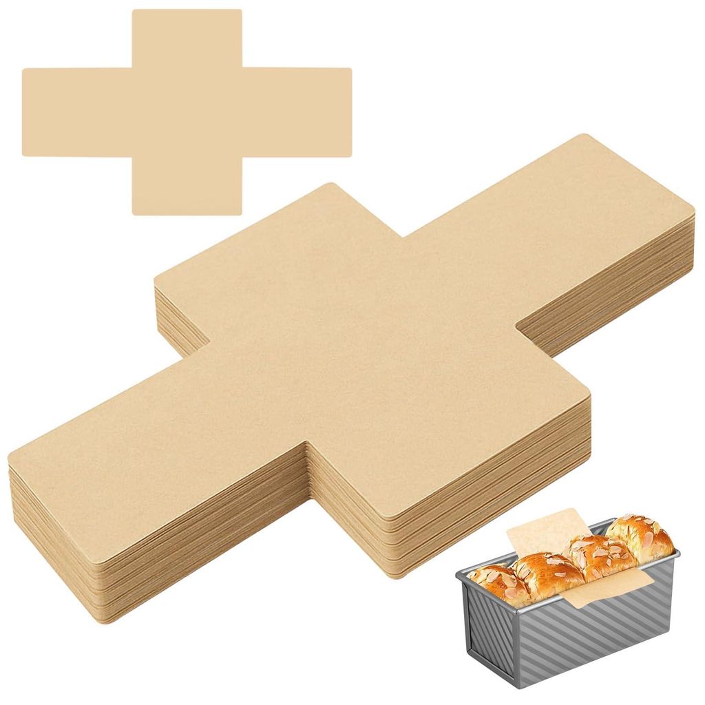 Braunes Backpapier, Mini-Kastenformen, Backpapier für die Heißluftfritteuse, wiederverwendbare Backmatte, Backpapier-Zubehör für Kastenformen, ...