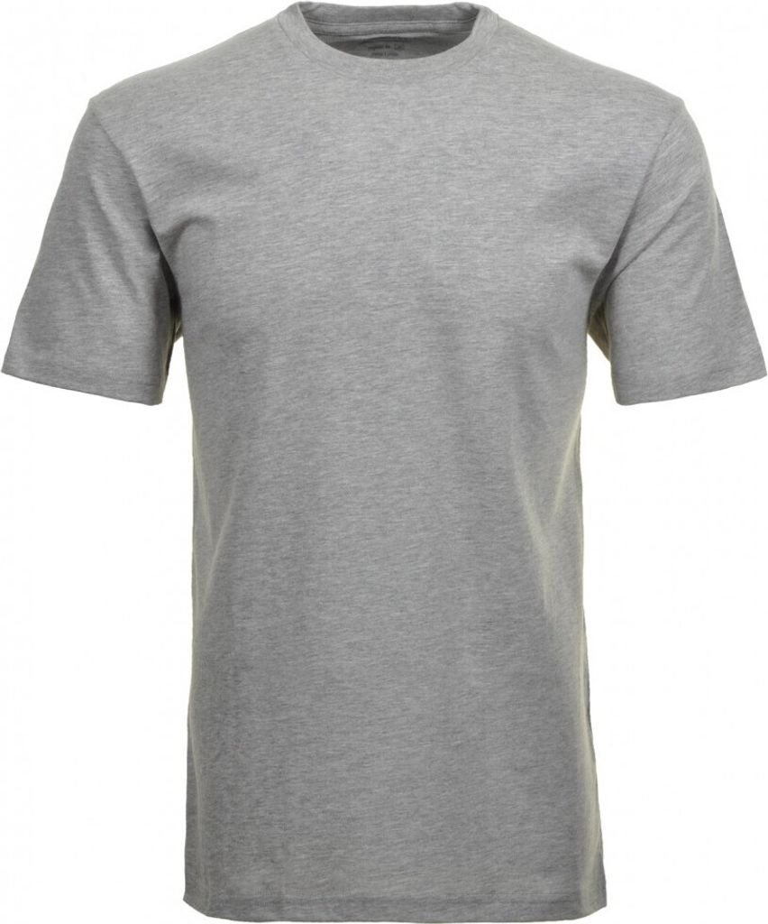 RAGMAN Herren T-Shirt Doppelpack Kurzarm Rundhals Regular Hellgrau 6XL
