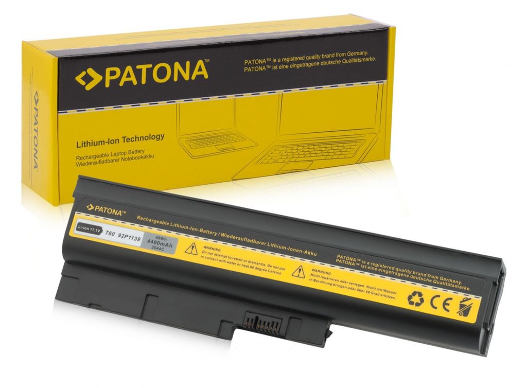 PATONA Akku für IBM T60 ThinkPad R500 R60e R60e 0656 R60e 0657 R60e