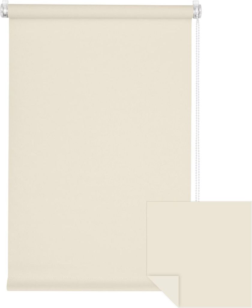 Victoria M. Klemmfix Tenebra Verdunkelungsrollo, 65 x 220 cm, cremeweiß ohne Bohren & mit Schrauben, Kettenzug & Magnet | Sonnenschutz & Sichtschu...