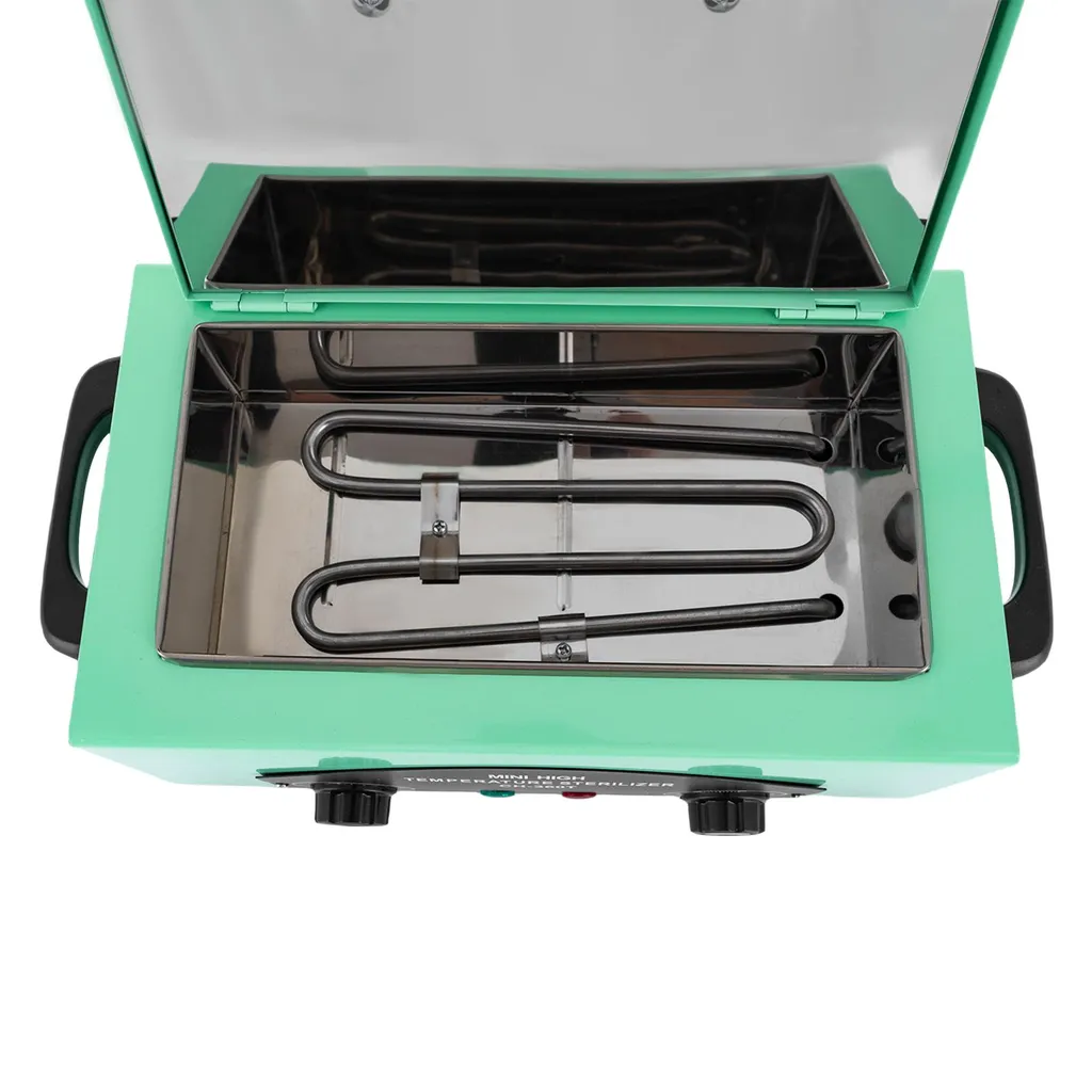 Stérilisateur chaleur sèche pour manucure professionnelle coloris vert - 5