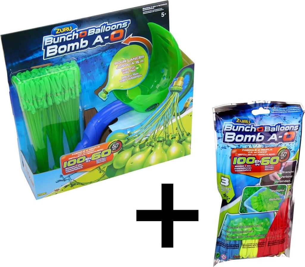 Zuru Bunch O Balloons Wasserbomben mit Schleuder Launcher Set