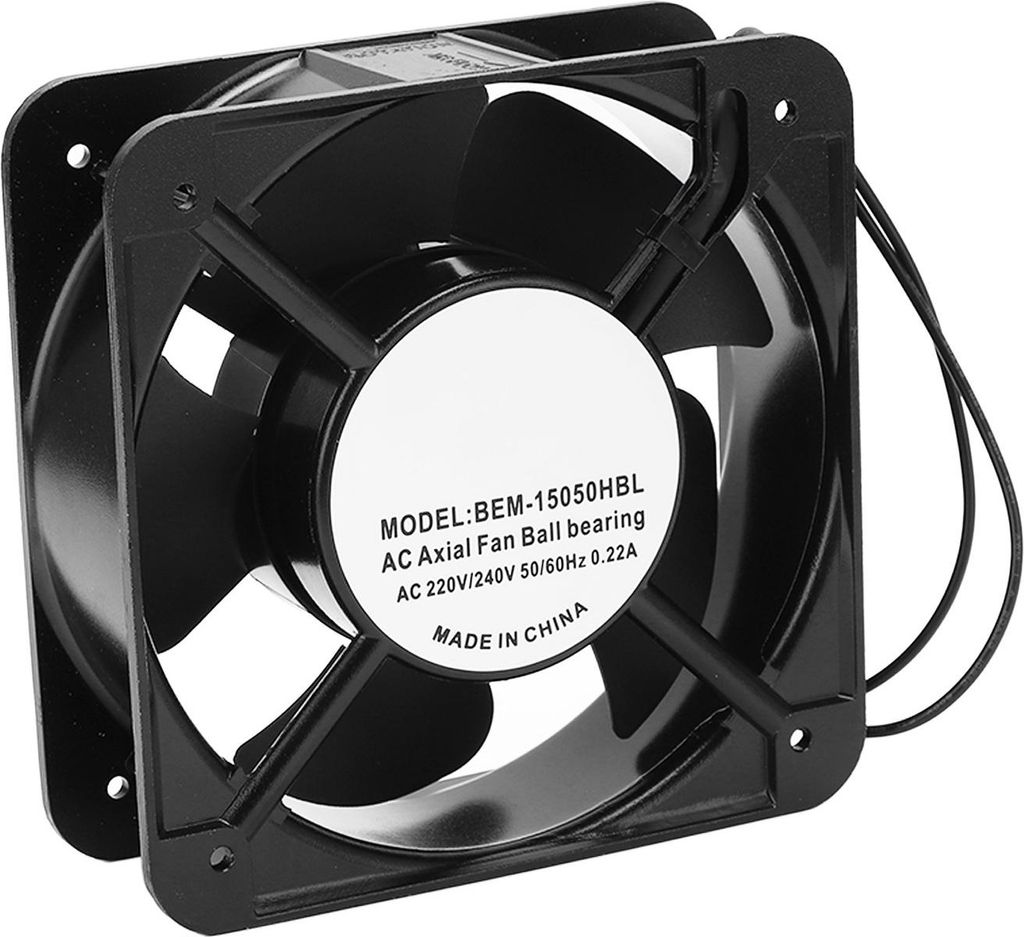 BERM AC Axiallüfter 220-240 VAC Kugellager Großer Luftdurchsatz Leise Leistungsstark für DIY-Kühlung