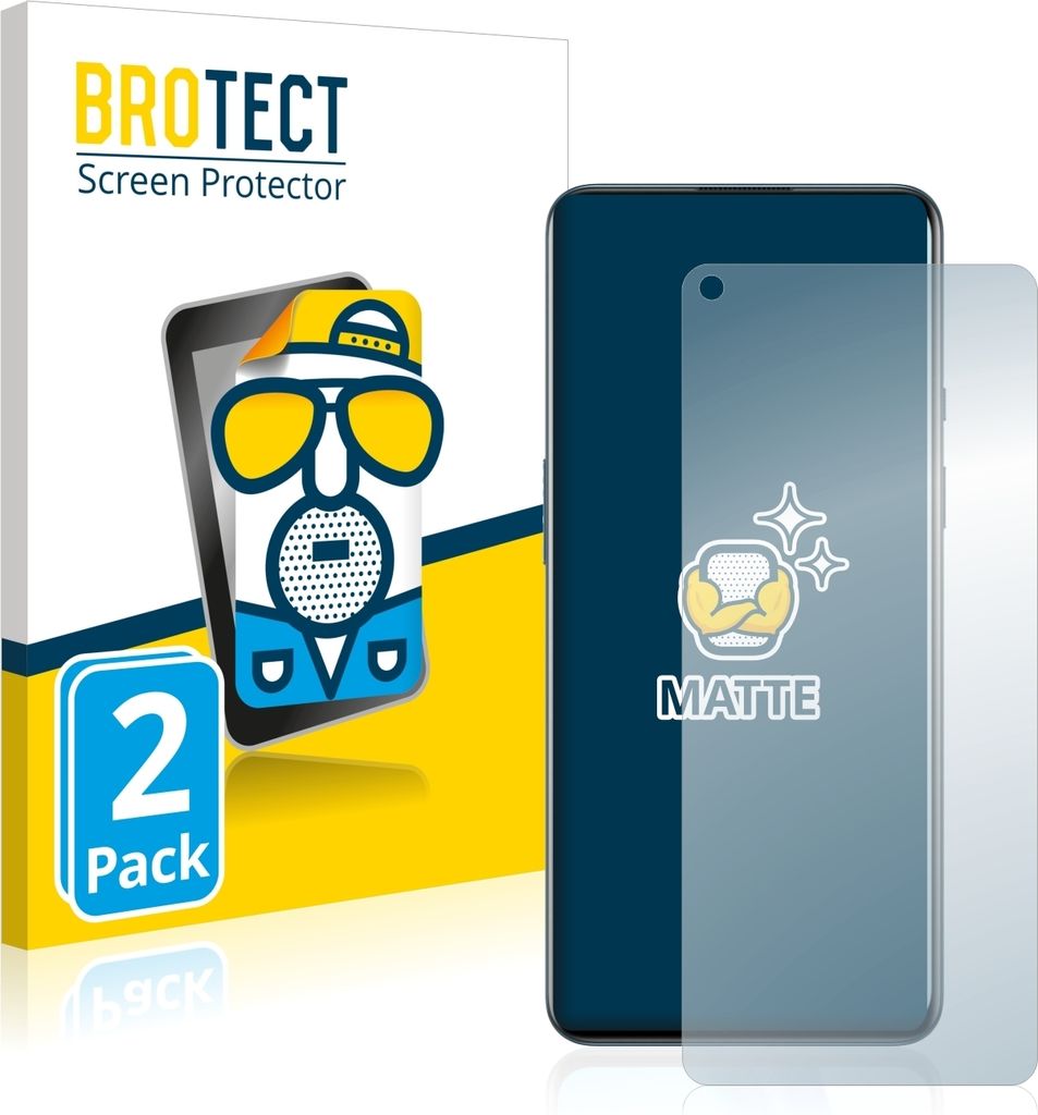 2x BROTECT Schutzfolie für OnePlus 9 Displayschutz Displayschutzfolie Folie Matt Entspiegelungsfolie
