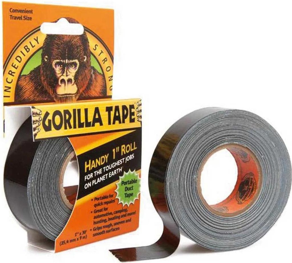 Gorilla Tape, zwarte plakband, 9 meter, 25 mm breed Productafbeelding 