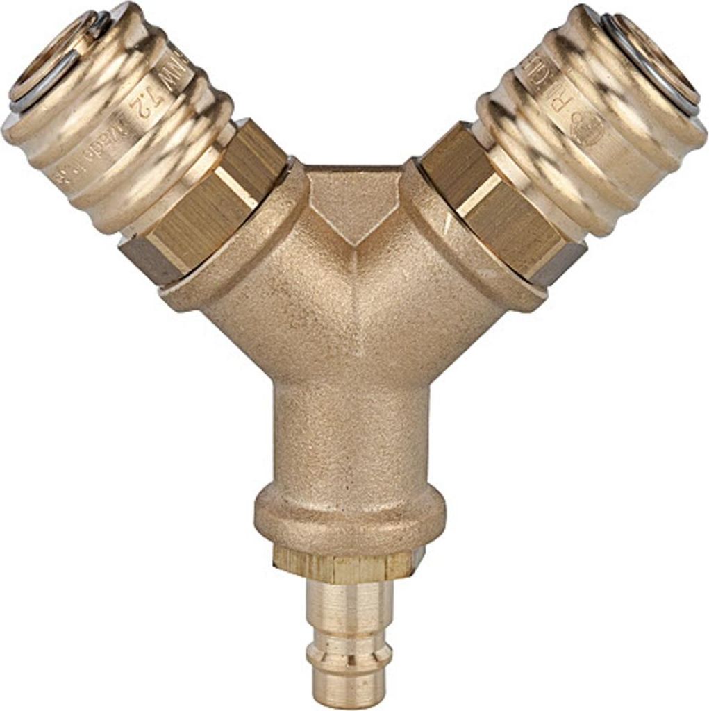 Riegler Verteiler, 2 Schnellverschlusskupplung NW7,2, Nippel NW7,2-7,8 G1/2