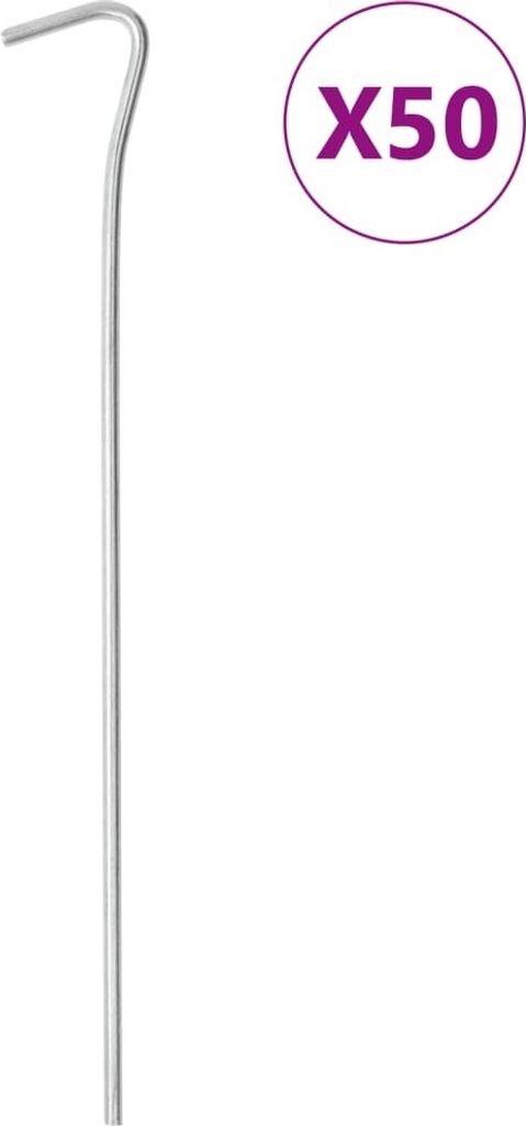 Zeltheringe 50 Stk. 23 cm Ø4 mm Verzinkter Stahl