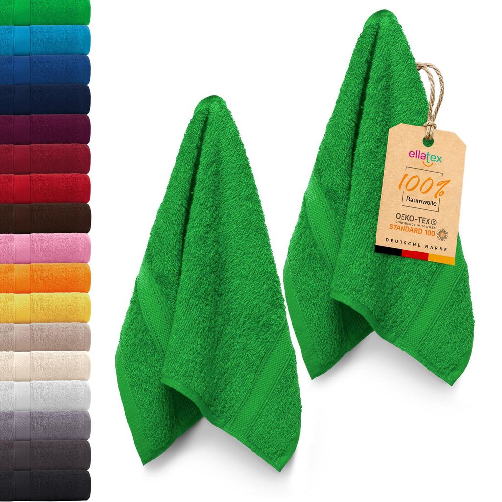 EllaTex PARIS 2er Set Gästetücher 30x50 cm – 100% Produktbild 