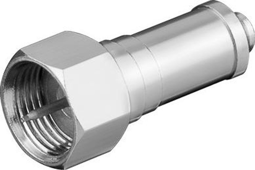 Transmedia FF20B FF20B-Resistor de F-Anschluß (75 Ohm, mit galvanischer Trennung, DC), Silber, 1 Stück