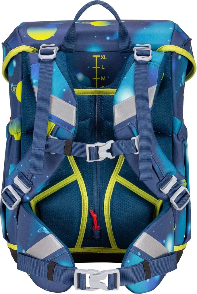 Scout Neo Planets : Sac d'école LED bleu marine - Set complet 4 pièces - 4