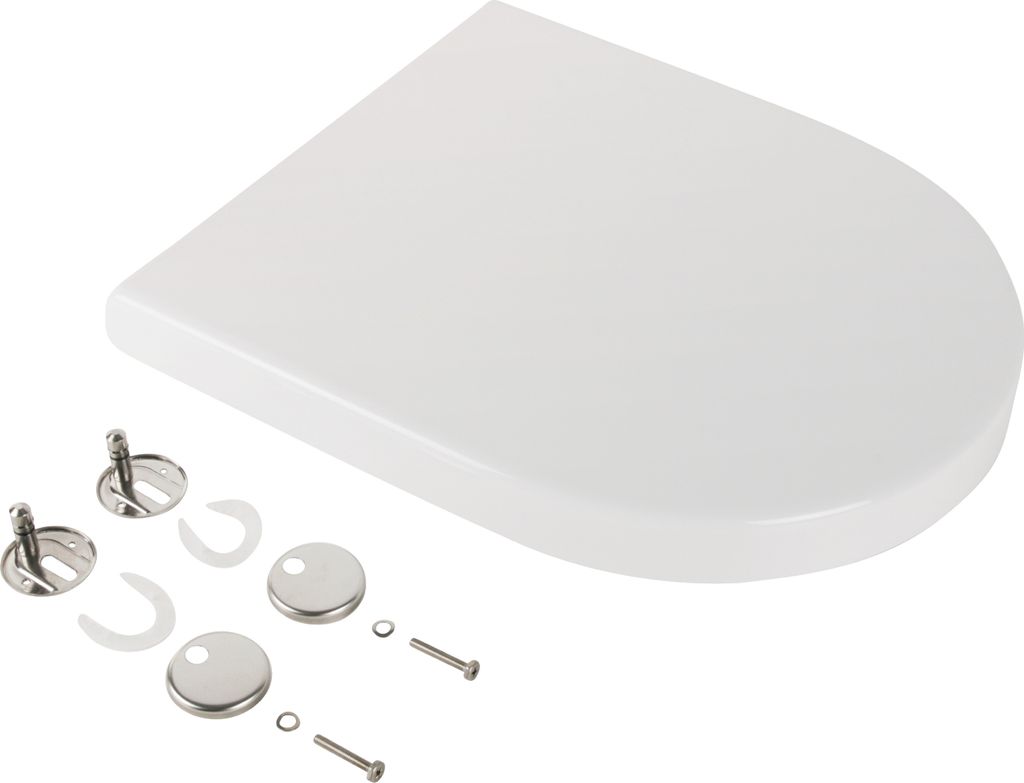 WC-Sitz Starck 3 mit SoftClose Scharniere edelstahl, weiß Produktbild 38