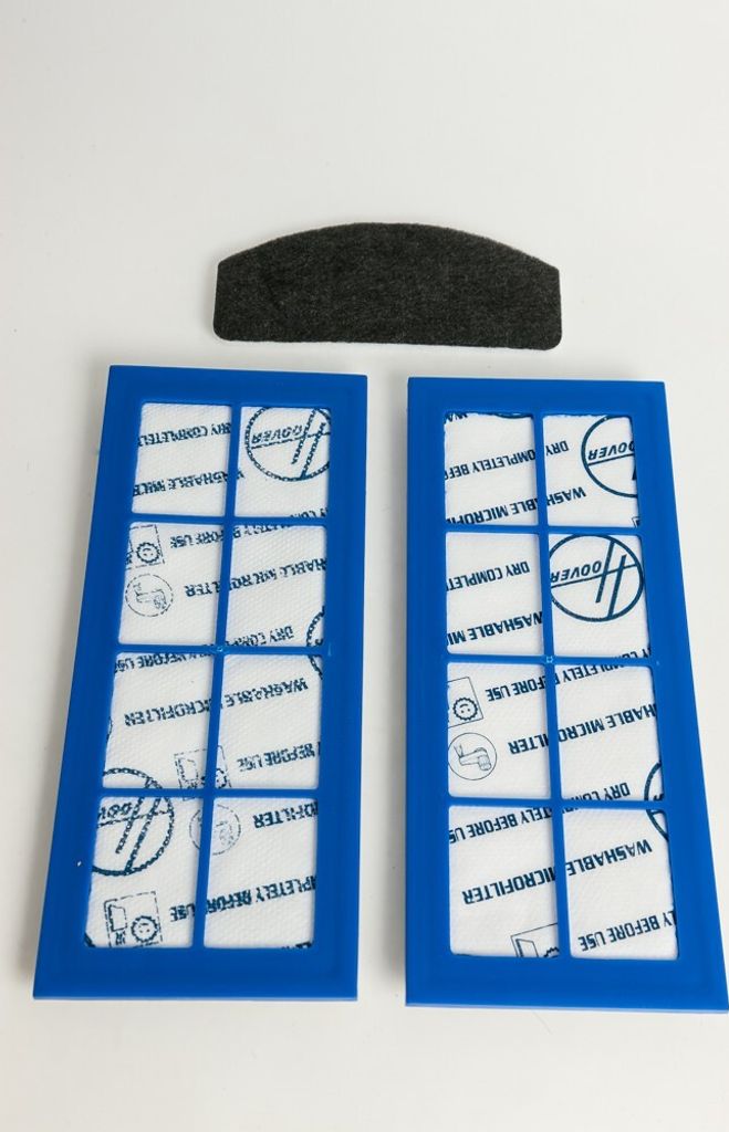 Hoover Filterset, Filter-Set U6 mit Abluftfilter 2 Stück, Aktivkohlefilter Nr.: 09181827