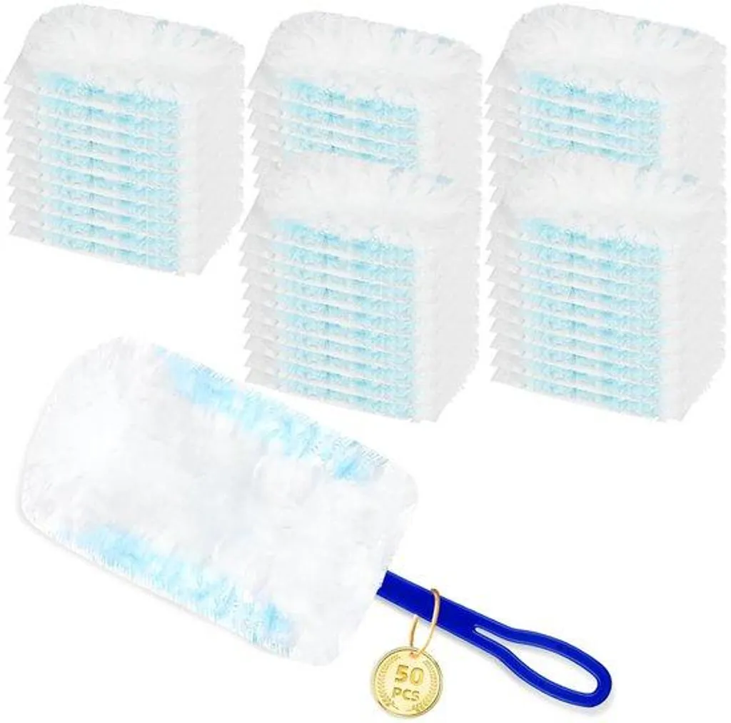 Nettoyage poussière maison : kit complet 50 filtres tissu et support